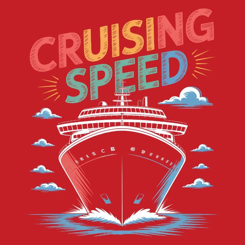 Impression d’un navire de croisière de croisière rapide