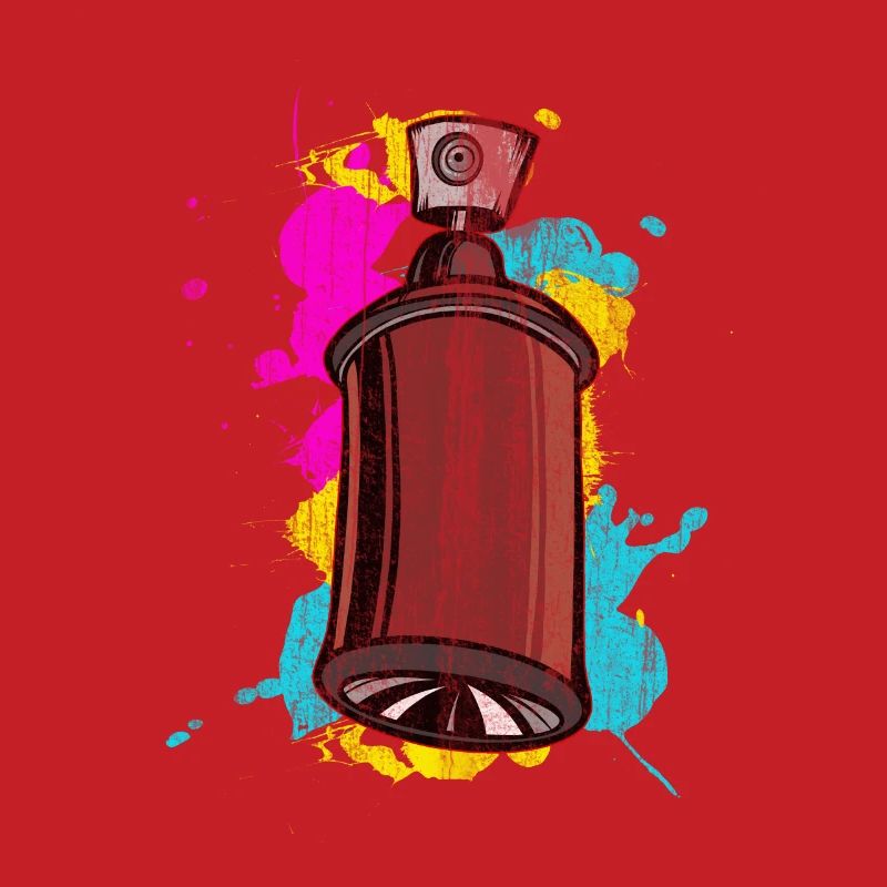 Graffiti Spraydose mit Spritzfarben