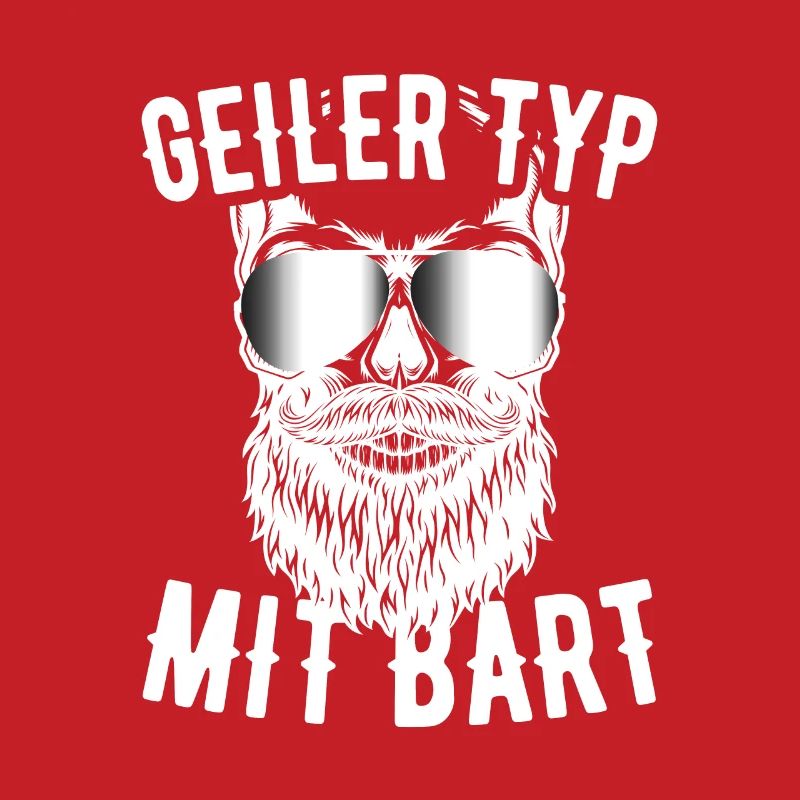 Geiler Typ Mit Bart Bartträger Barbier Vollbart