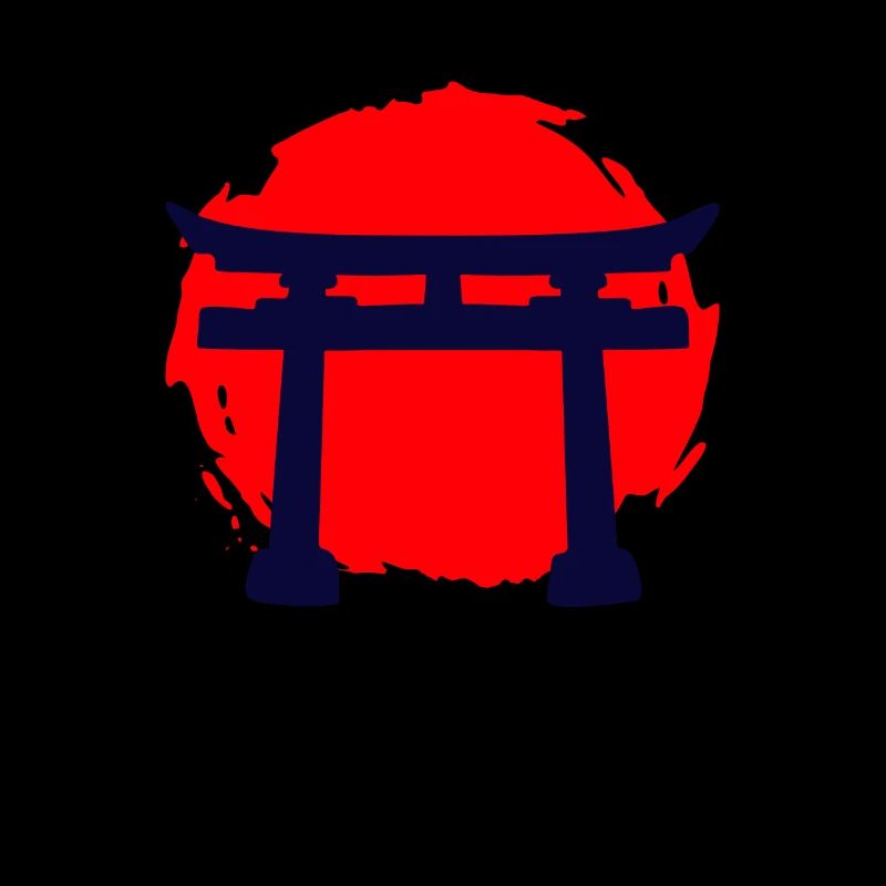 A Temple In A Red Sunset