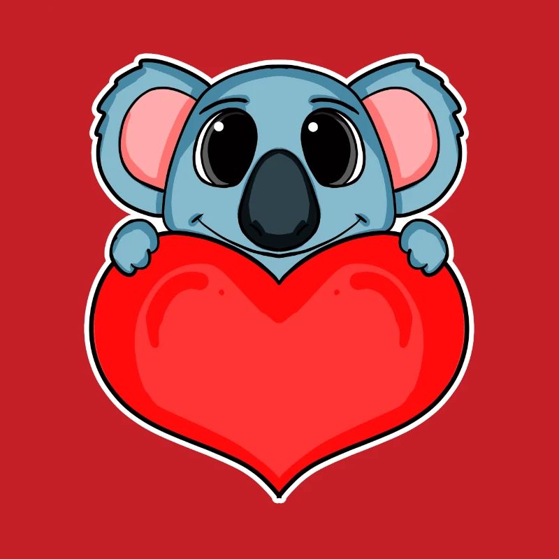 Koala mit Herz - Liebe Romantisch