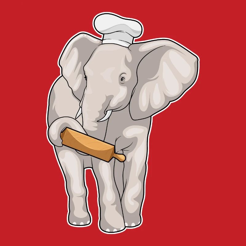Elephant Baker Rolling Pin Baking