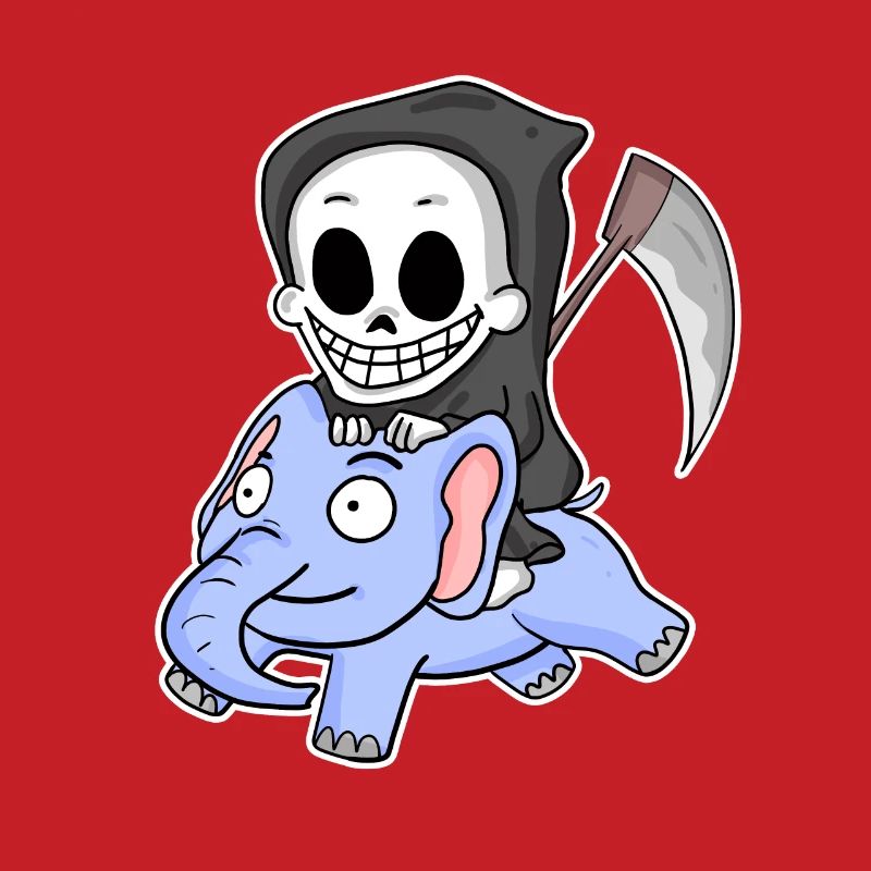 Sensenmann Elefant