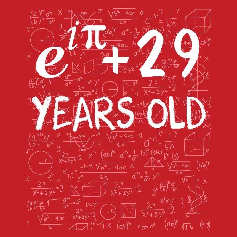 28th birthday 28 years old Euler Identity math