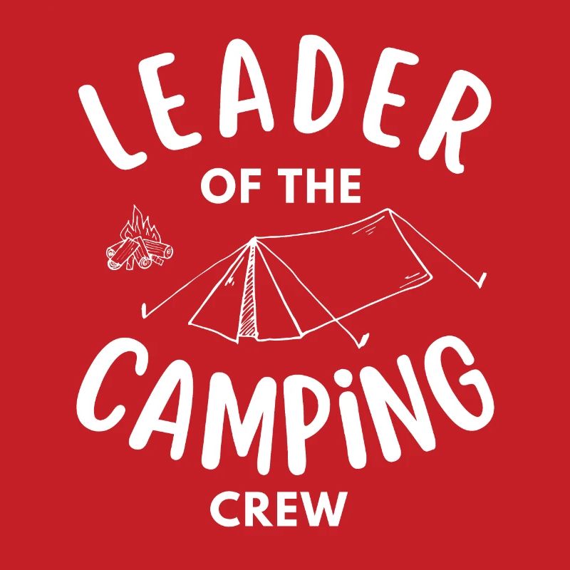 Chef de l’équipe de camping drôle