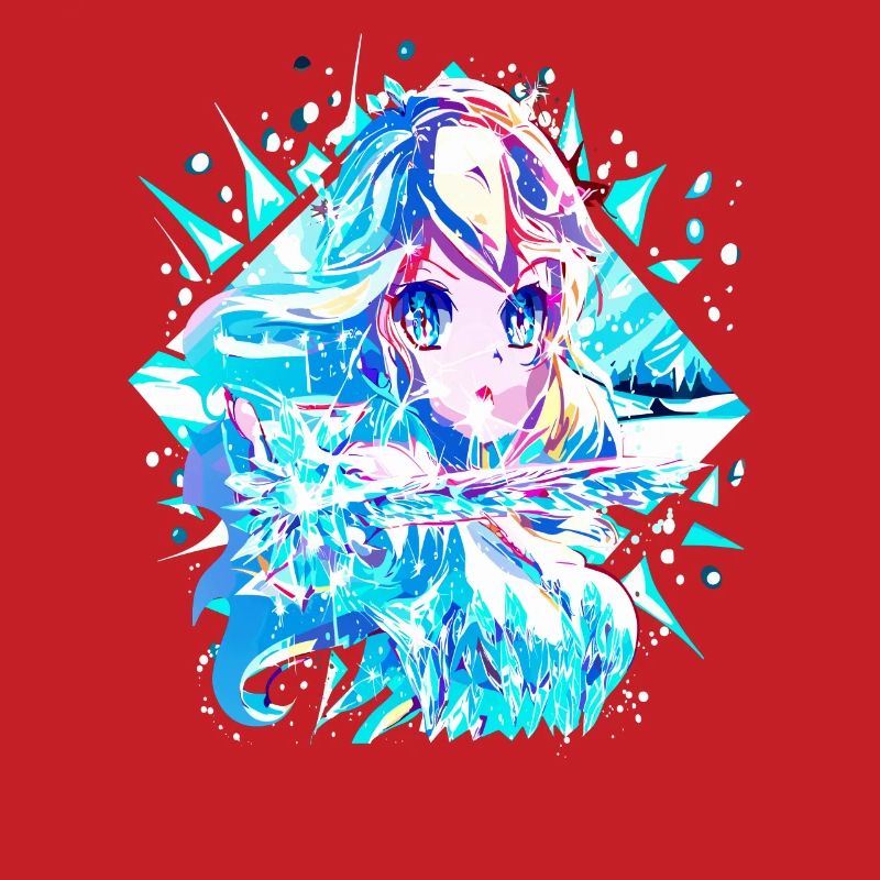 Anime Reine des neiges Princesse des glaces