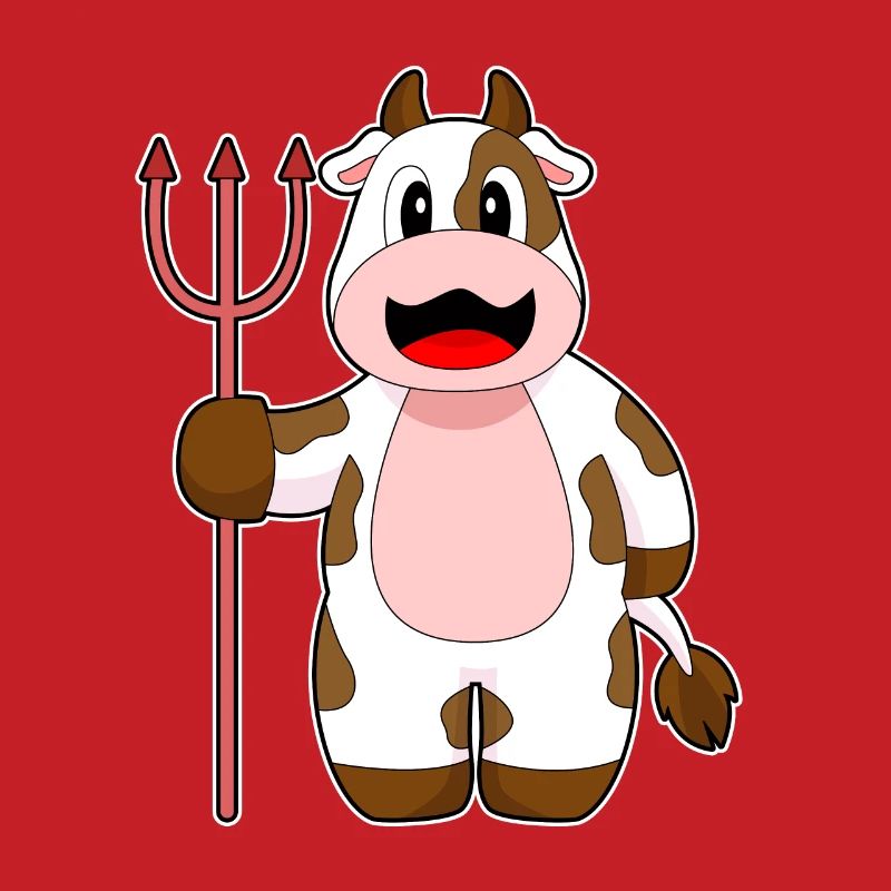 Vache Halloween Devil Trident