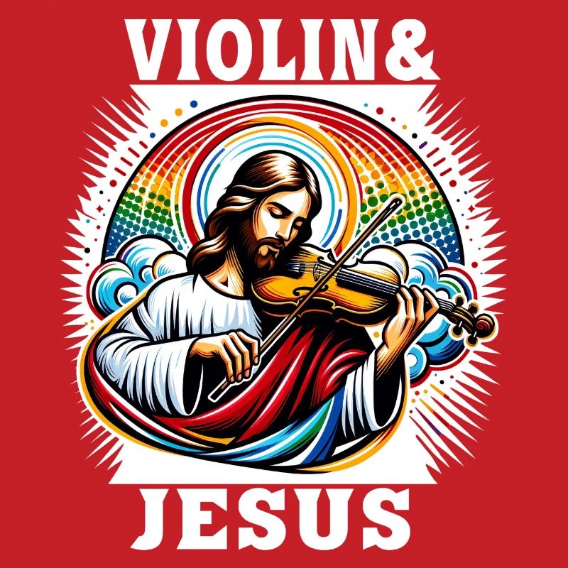 Conception musicale pour violon et Jésus Christ
