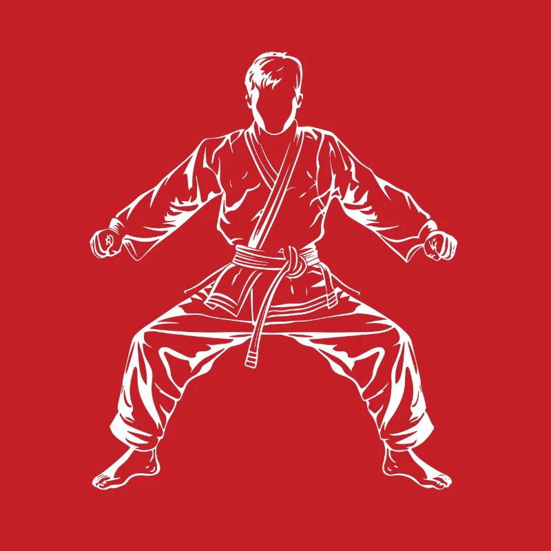 Dessin de garçon de karaté