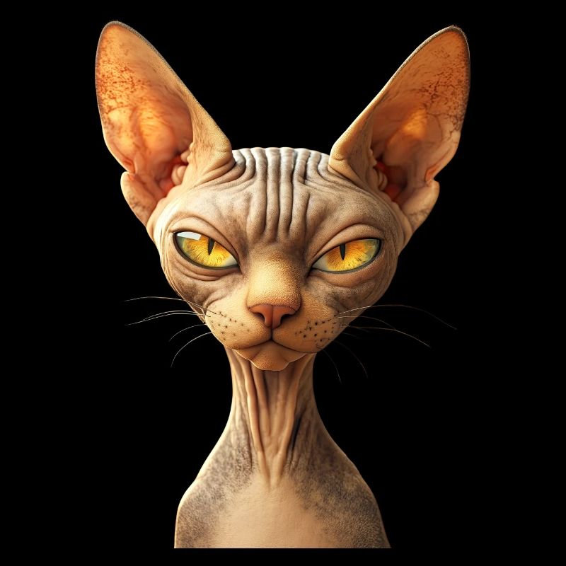 Chat Sphynx Chat Sphynx Chat Canadien Mignon Sphinx
