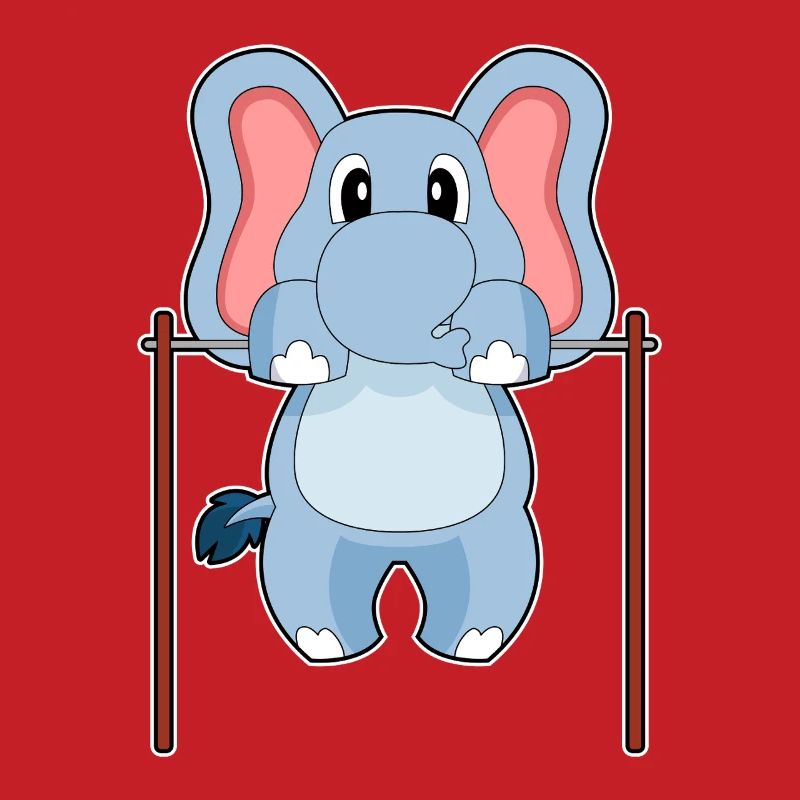 Elephant Bodybuilder Pull-ups Bodybuilding