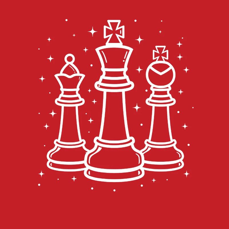 Chess Pieces Stroke Sketch
