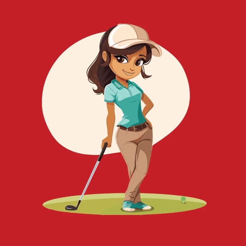 Bande dessinée golfeuse