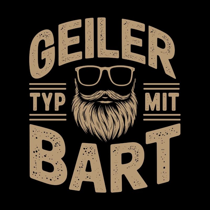 Geiler Typ Mit Bart Bartträger Barbier Vollbart