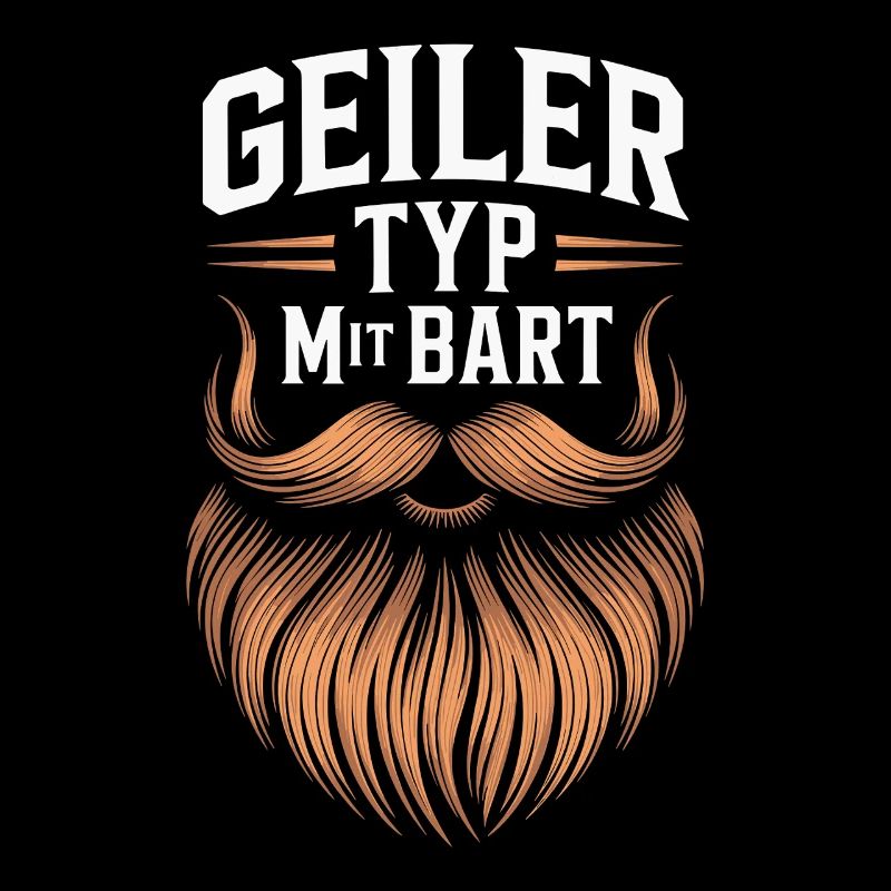 Geiler Typ Mit Bart Bartträger Barbier Vollbart
