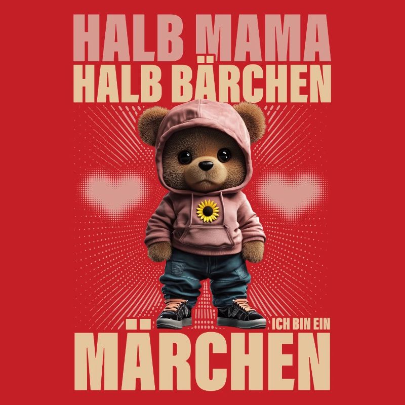 Halb Mama Halb Bärchen Märchen Mutter Geschenk
