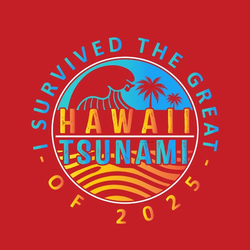 Hawaii Tsunami Survived Badge