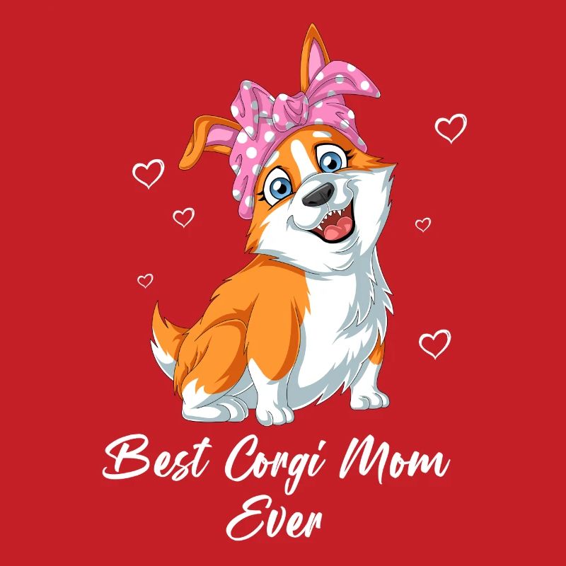 Süße Corgi Mama Statement Muttertagsgeschenk
