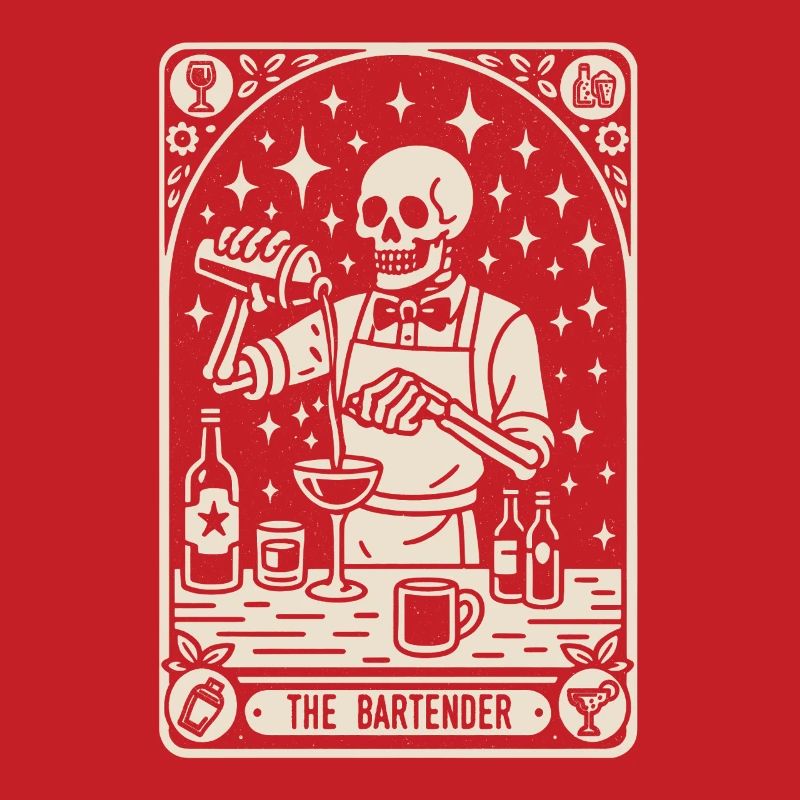 Bartender Barman The Bartender Tarot Cocktail