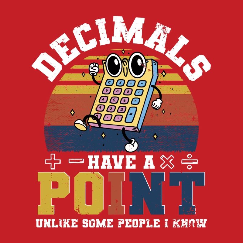 Mathe Mathelehrer Decimals Have A Point