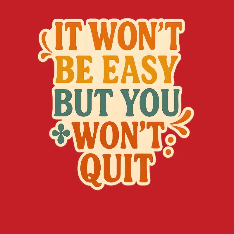 Conception typographique de motivation persistante