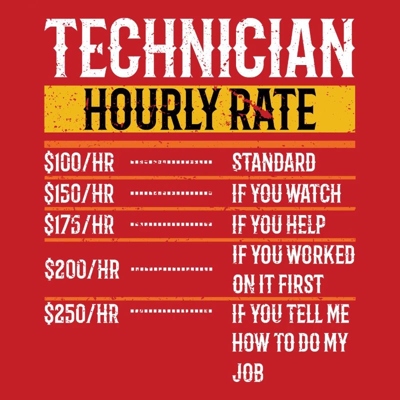 Technician Hourly Rate Maintenance Technician Tech