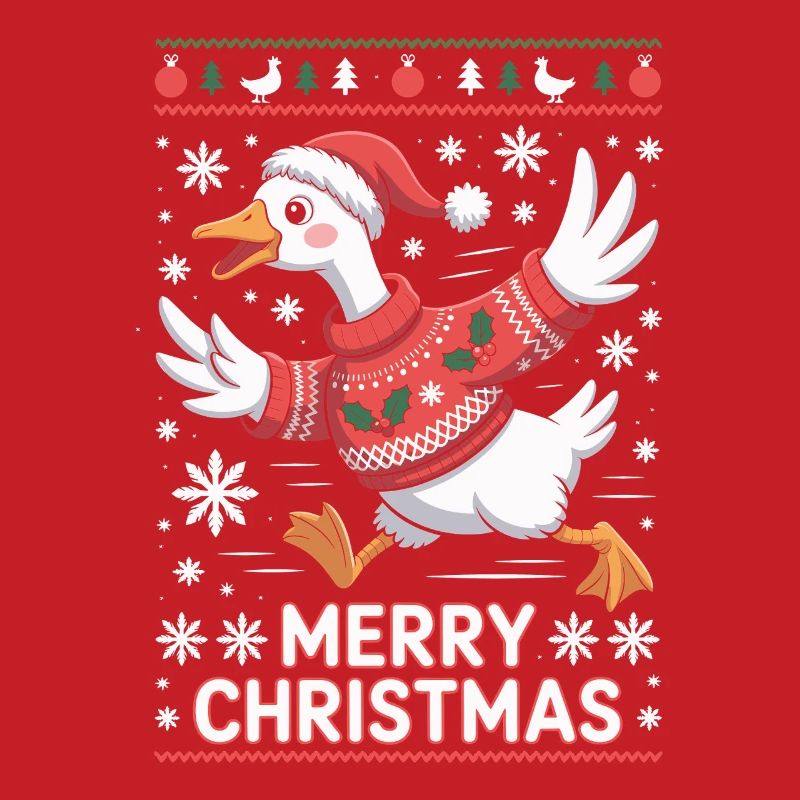 Weihnachtsgans im Pullover