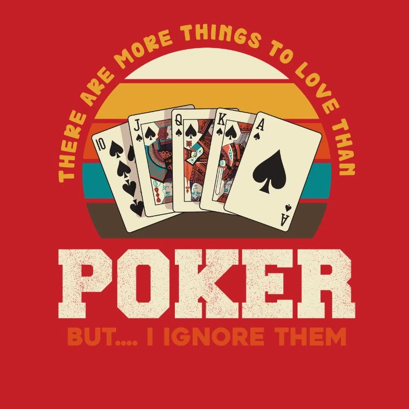 Retro Poker Deck Sunset
