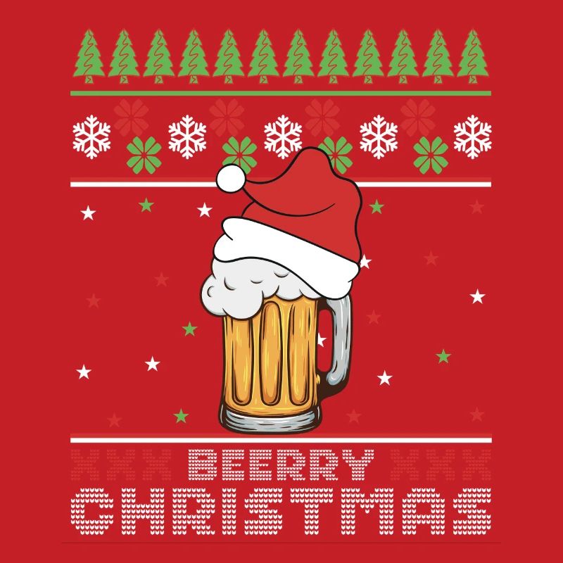 Frohe Weihnachtsbier, hässlicher Pullover – Geschenk