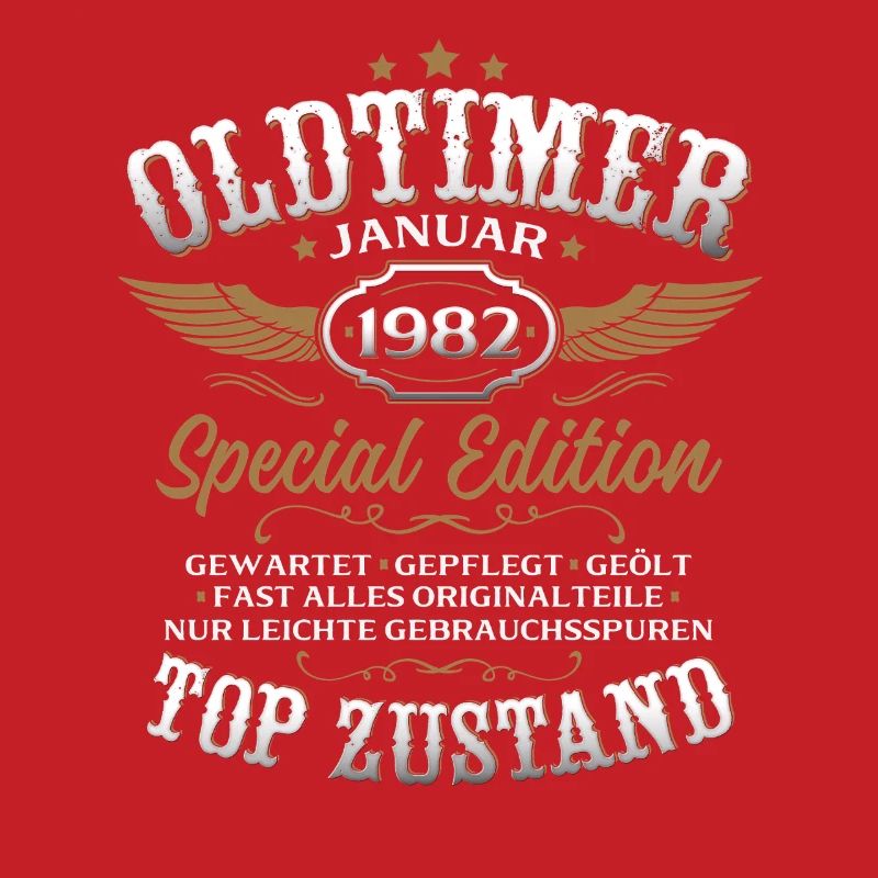 44. Geburtstag Geschenk Oldtimer Januar 1982