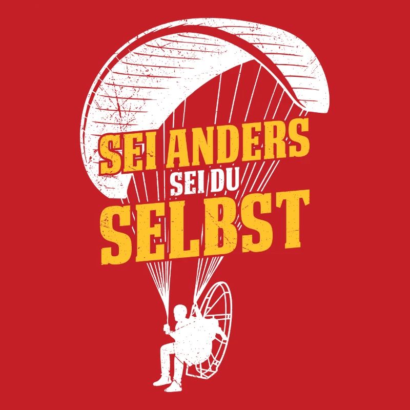 Gleitschirm SEI ANDERS SEI DU SELBST Lustiges