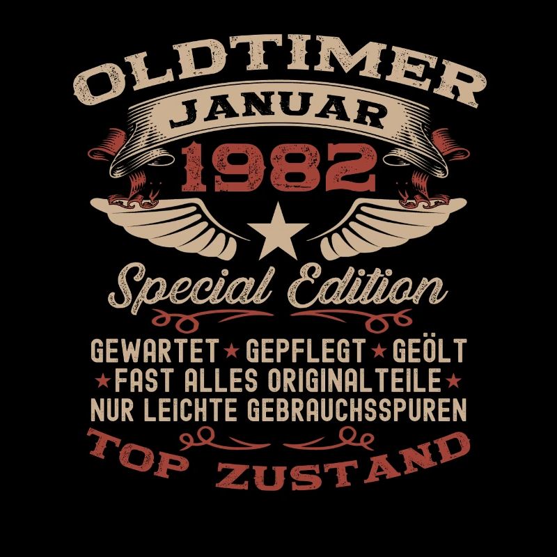 44. Geburtstag Geschenk Oldtimer Januar 1982
