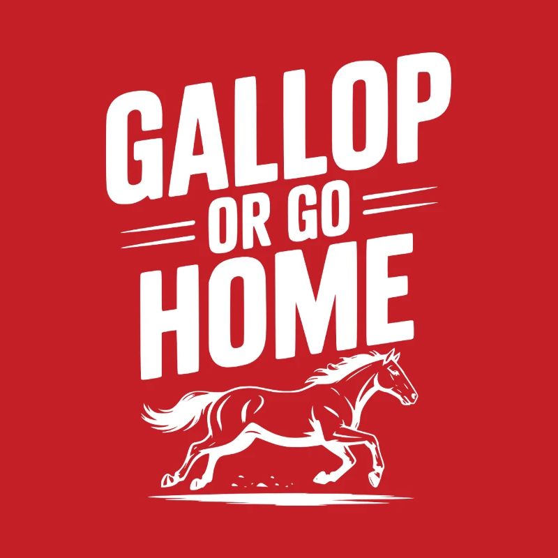 Galoppieren oder nach Hause gehen