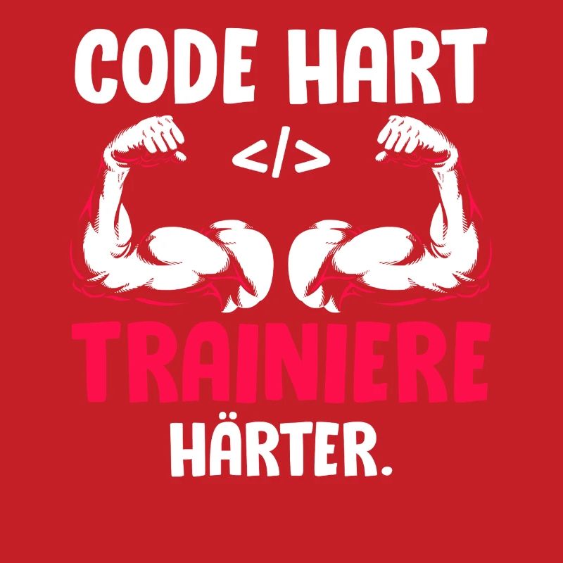 Coder CODE HARD TRAIN HARDER Funny