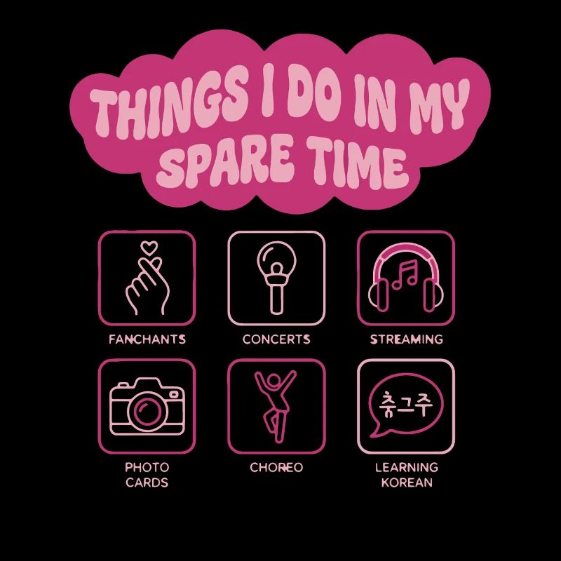 Choses que je fais pendant mon temps libre Kpop coréenne