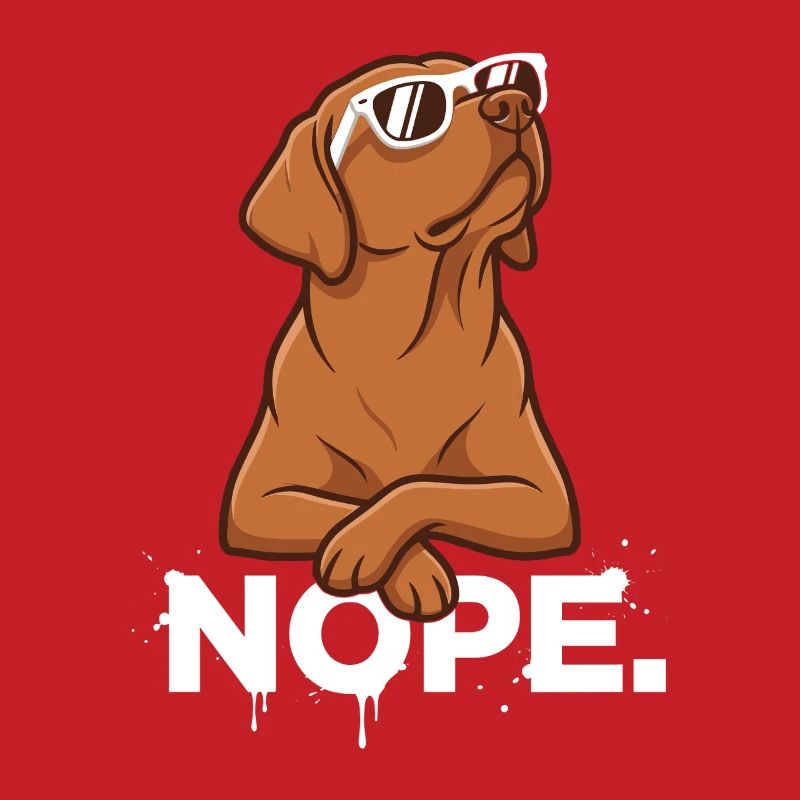 Cool Foxred Labrador: Nope Statement