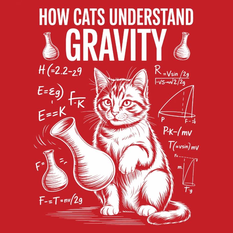 Dictions de chats de physique Blague de maths Cadeau de physique