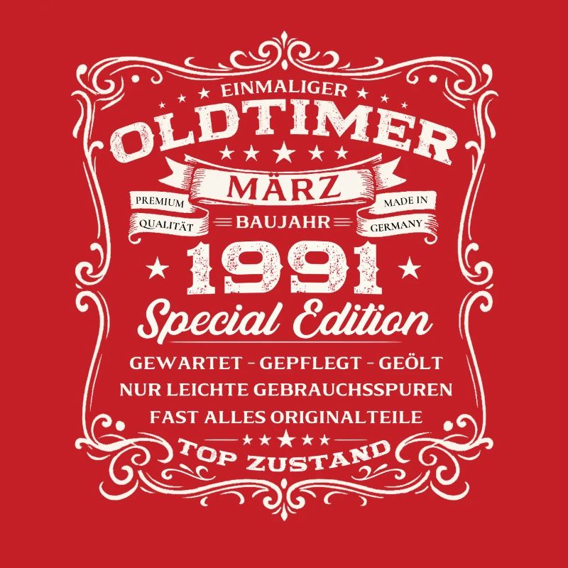 35. Geburtstag Geschenk Mann Oldtimer März 1991