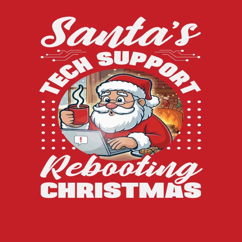 Weihnachtsmann Tech Support Weihnachten IT