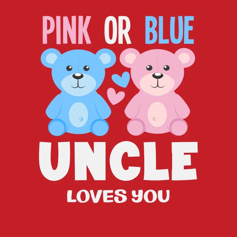 Pink Oder Blau Onkel Liebt Dich