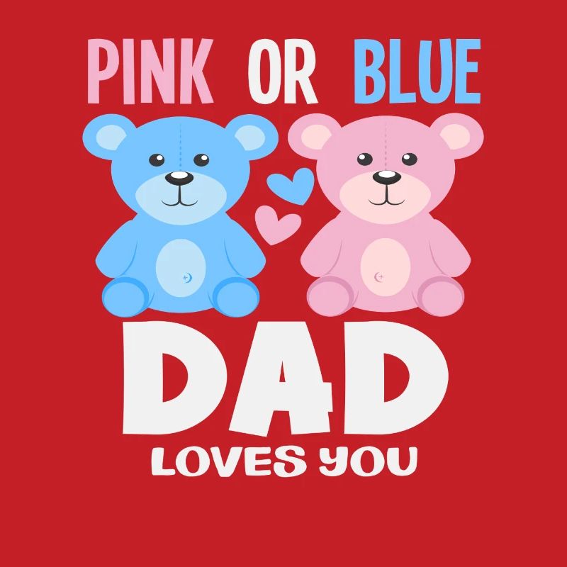 Pink Oder Blau Papa Liebt Dich