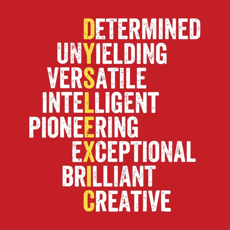 Yellow Accent Adjective Stack