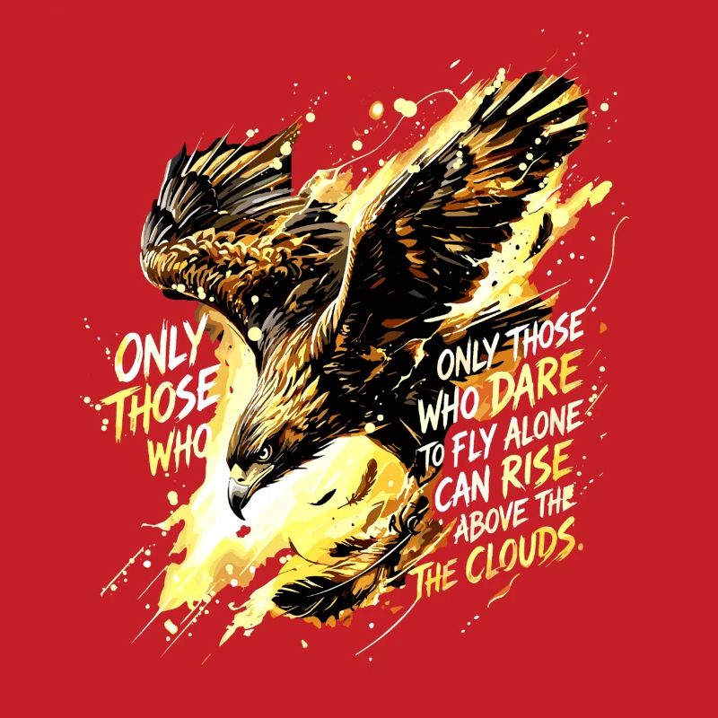 Art de citation de Fly Alone Eagle
