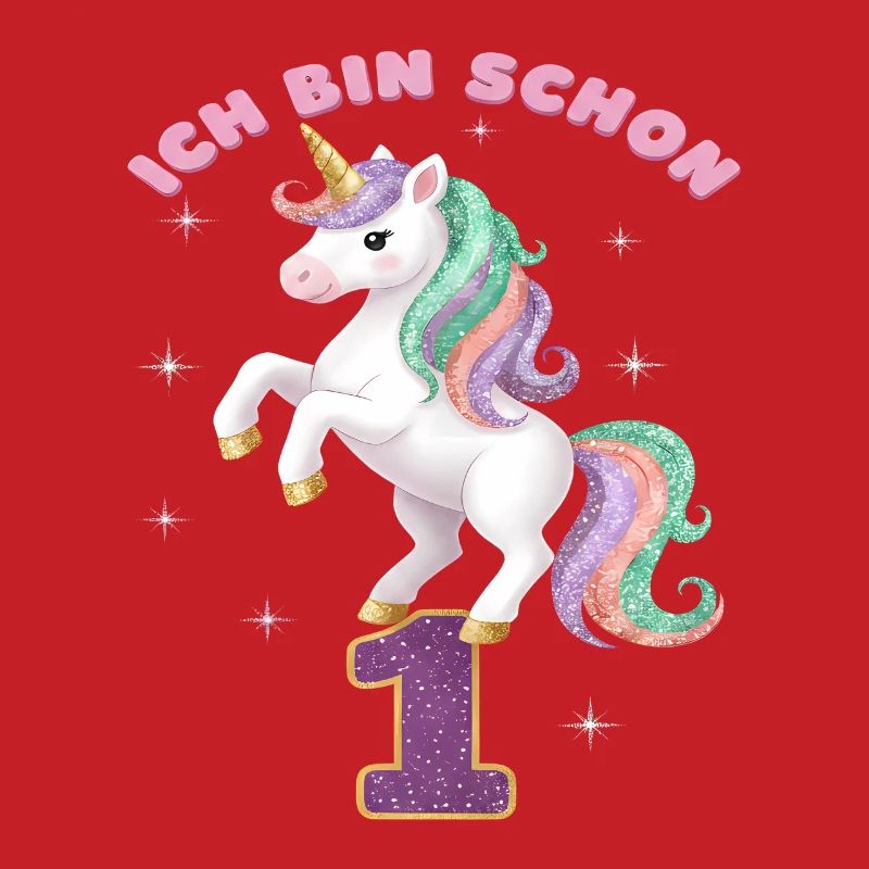 2. Geburtstag Einhorn Mädchen Ich bin schon 2
