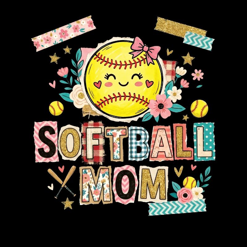 Note de rançon Maman de softball Mère