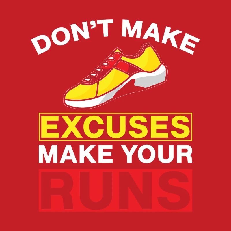 Running Don´t Make Excuses Marathon Runner Gift