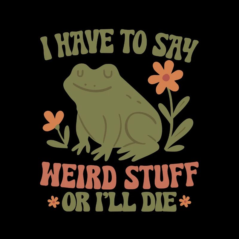 Frosch sagt seltsame Sachen oder stirb