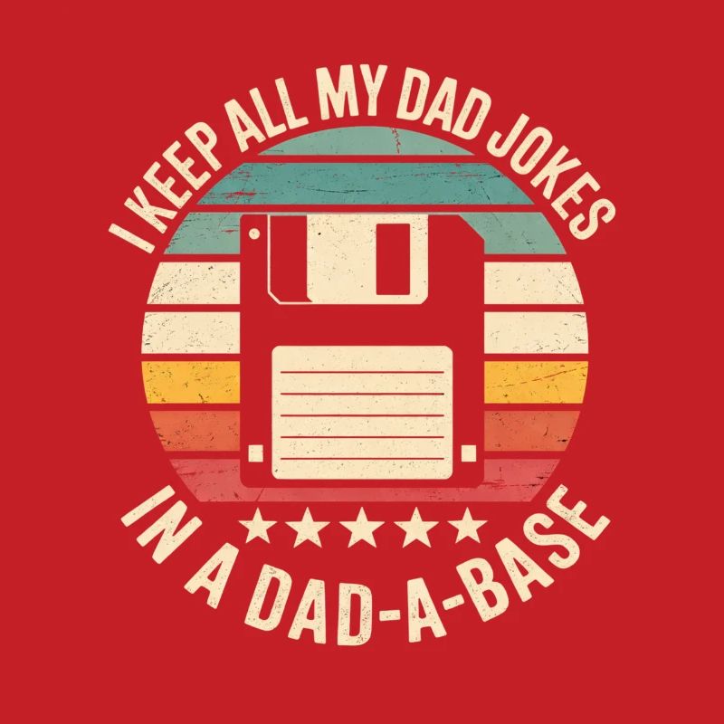Retro Floppy Disk Humor Dad Jokes Database Database