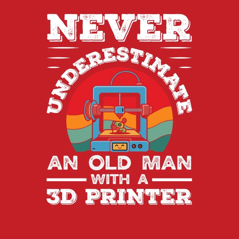 Never underestimate an old man 3D printer