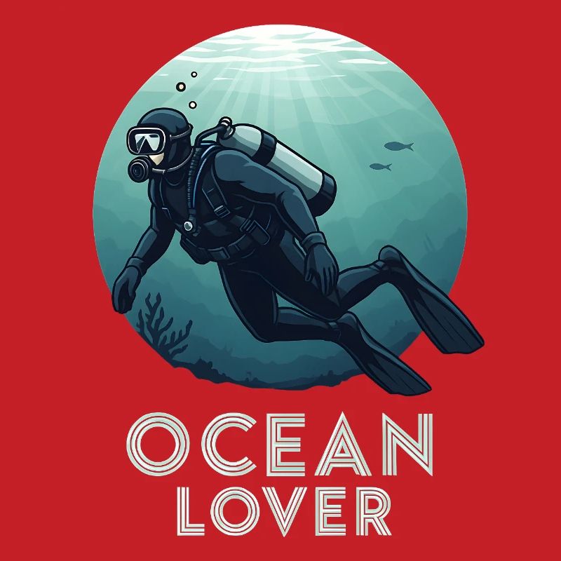 Plongeur amoureux de l’océan